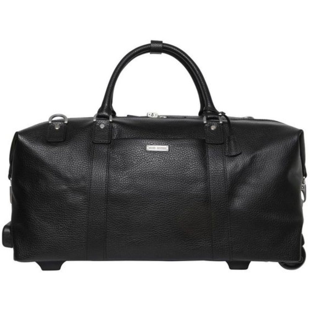 Brooks Brothers Rolling Leather Duffle